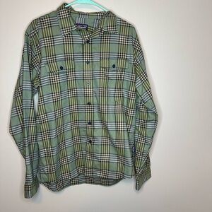 Patagonia mens medium long sleeve flannel shirt